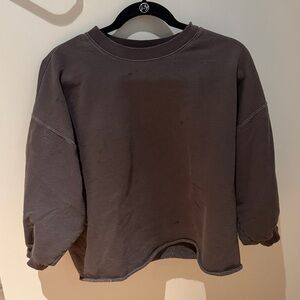 Rachel Comey Oversized Crewneck Sweatshirt in Charcoal